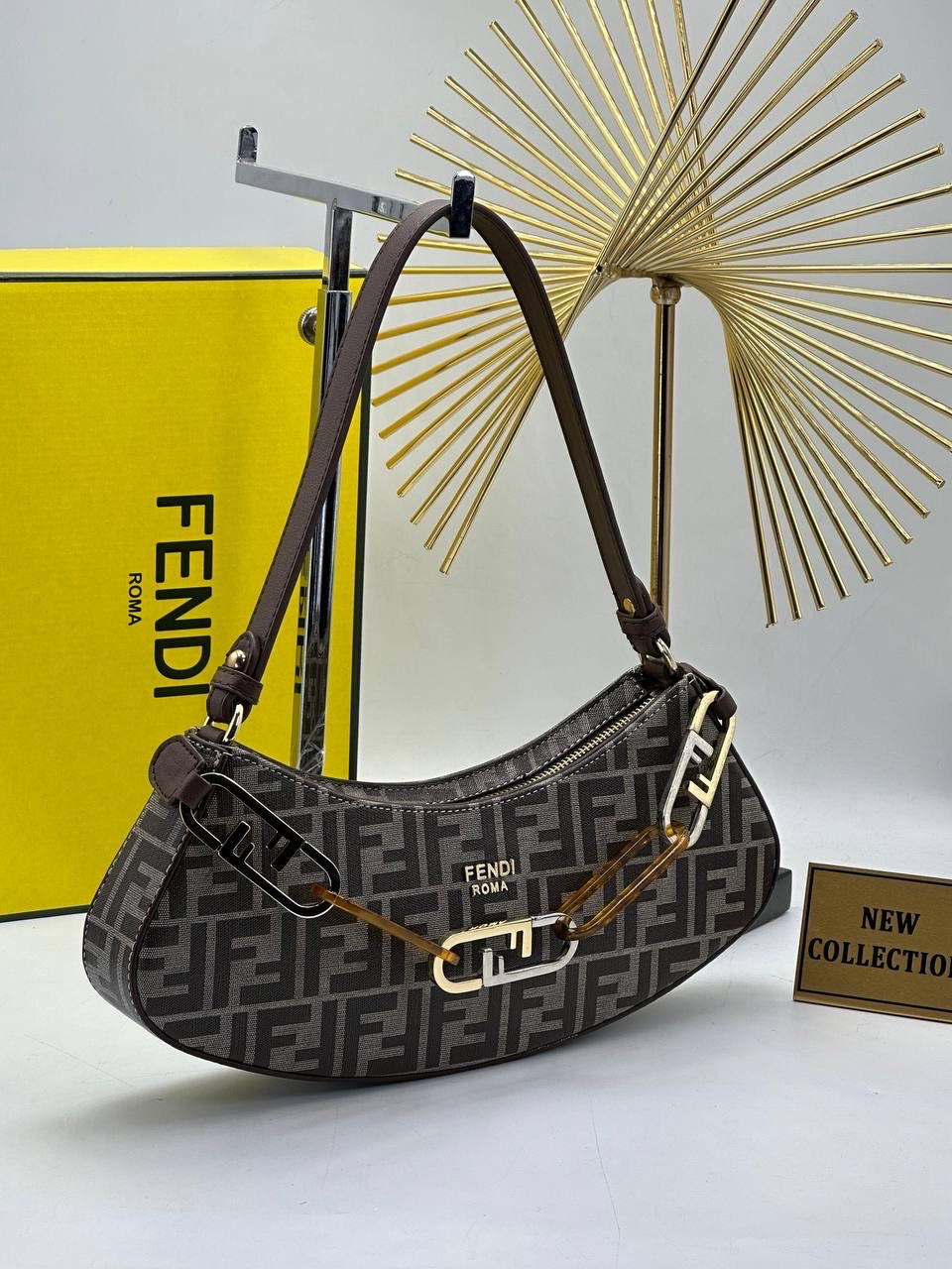 Fendi O’ Lock Swing Bag Fendi print