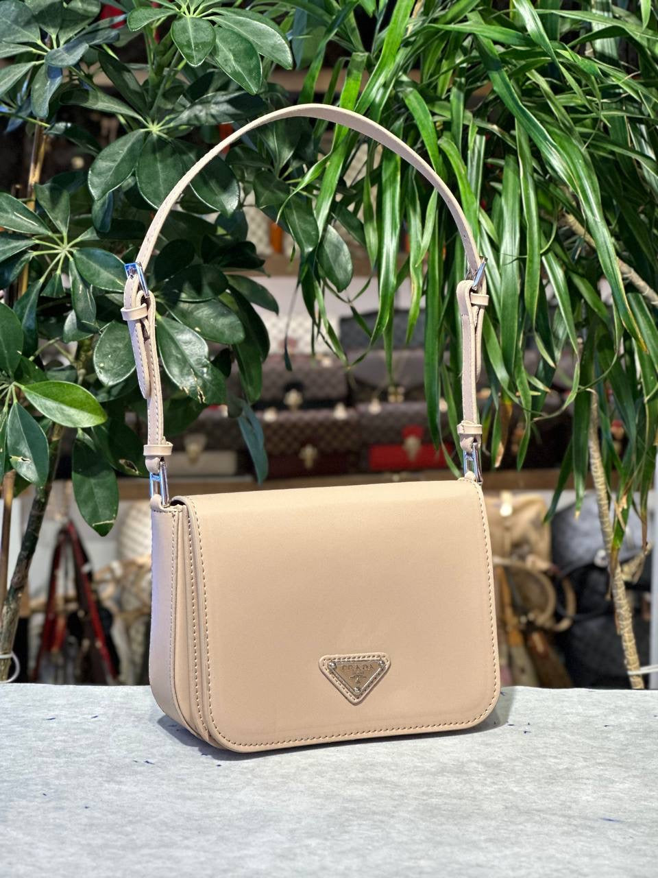 Prada Brushed Shoulder Bag