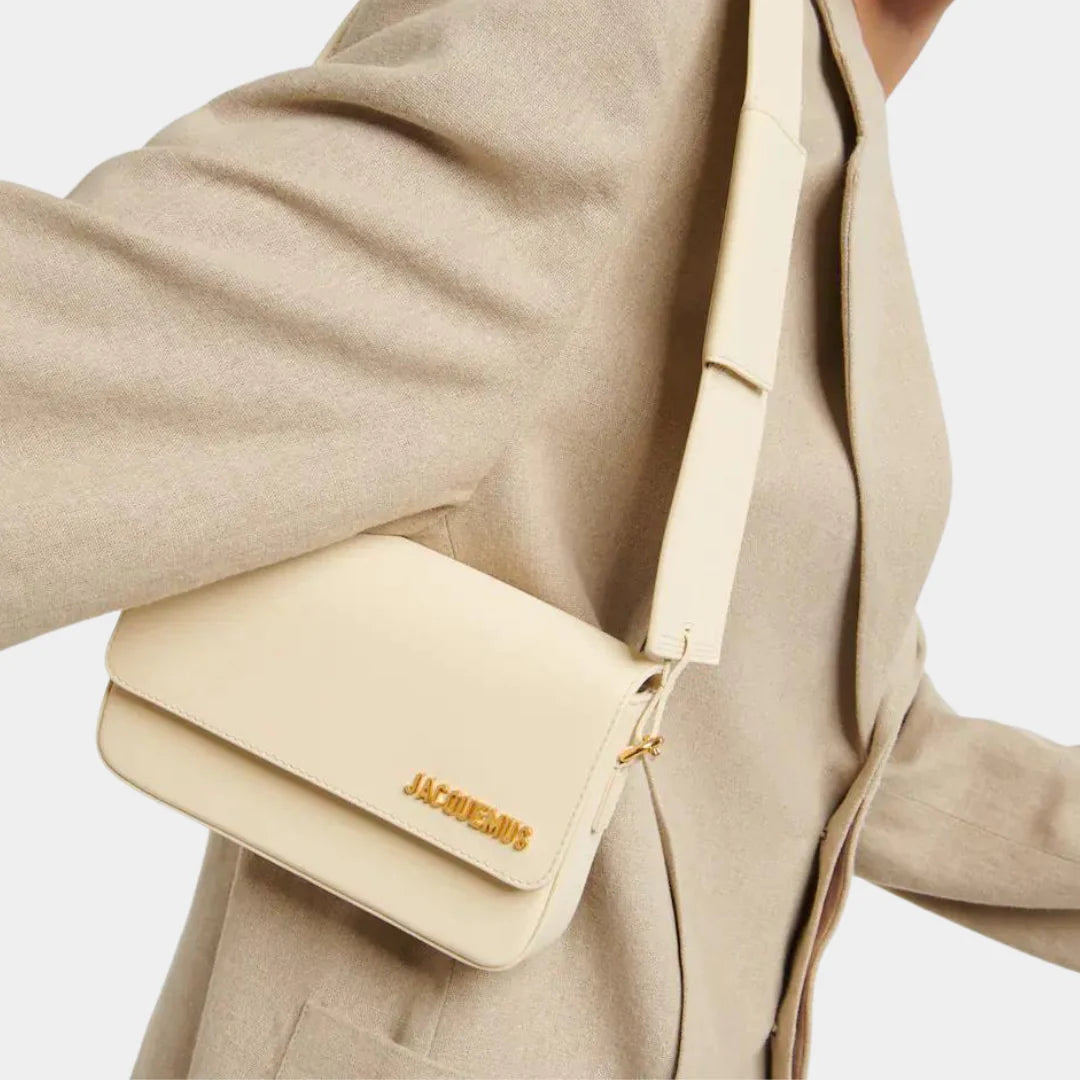 Jacquemus le carinu Beige  leather bag